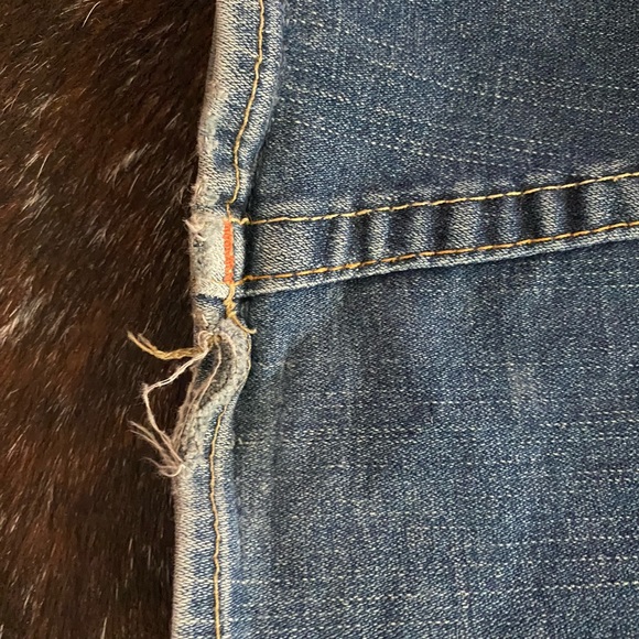 Joey TRUE RELIGION Flare Rare Jeans 29 Buddha EuC Flap pocket - Picture 8 of 10